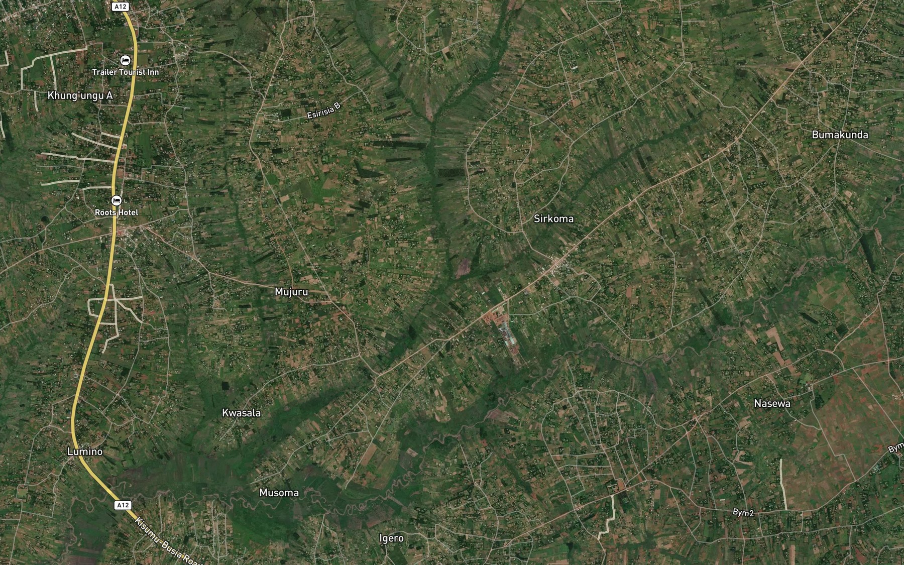 Satellite map of the Nasewa