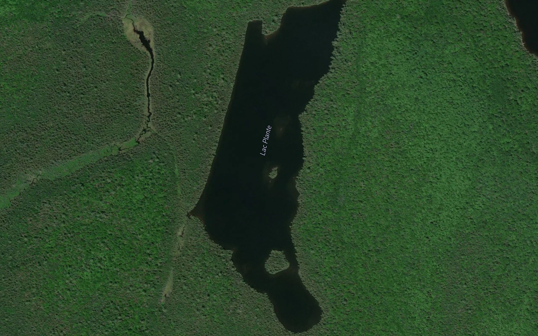 Satellite map of the Lac Plante