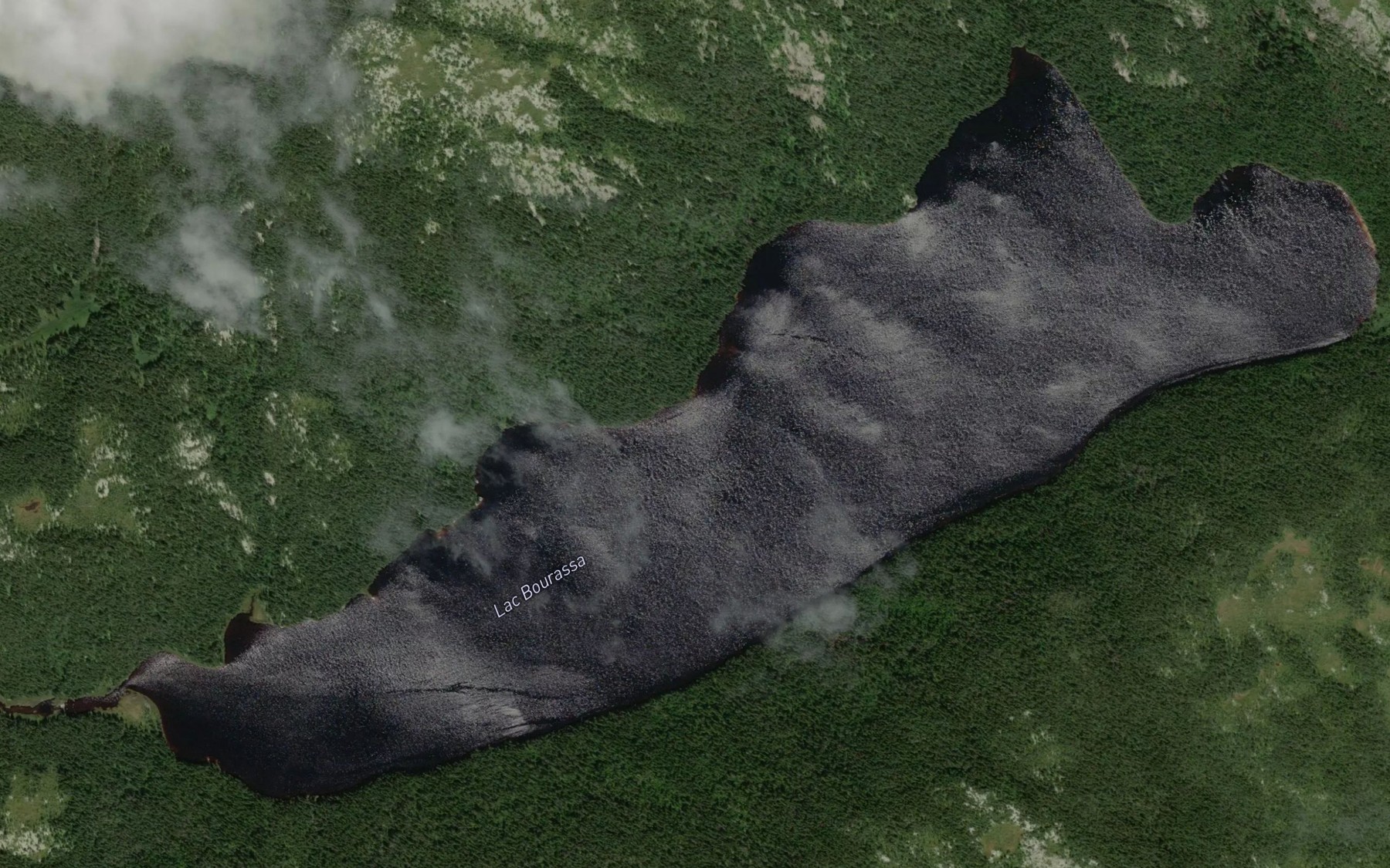Satellite map of the Lac Bourassa