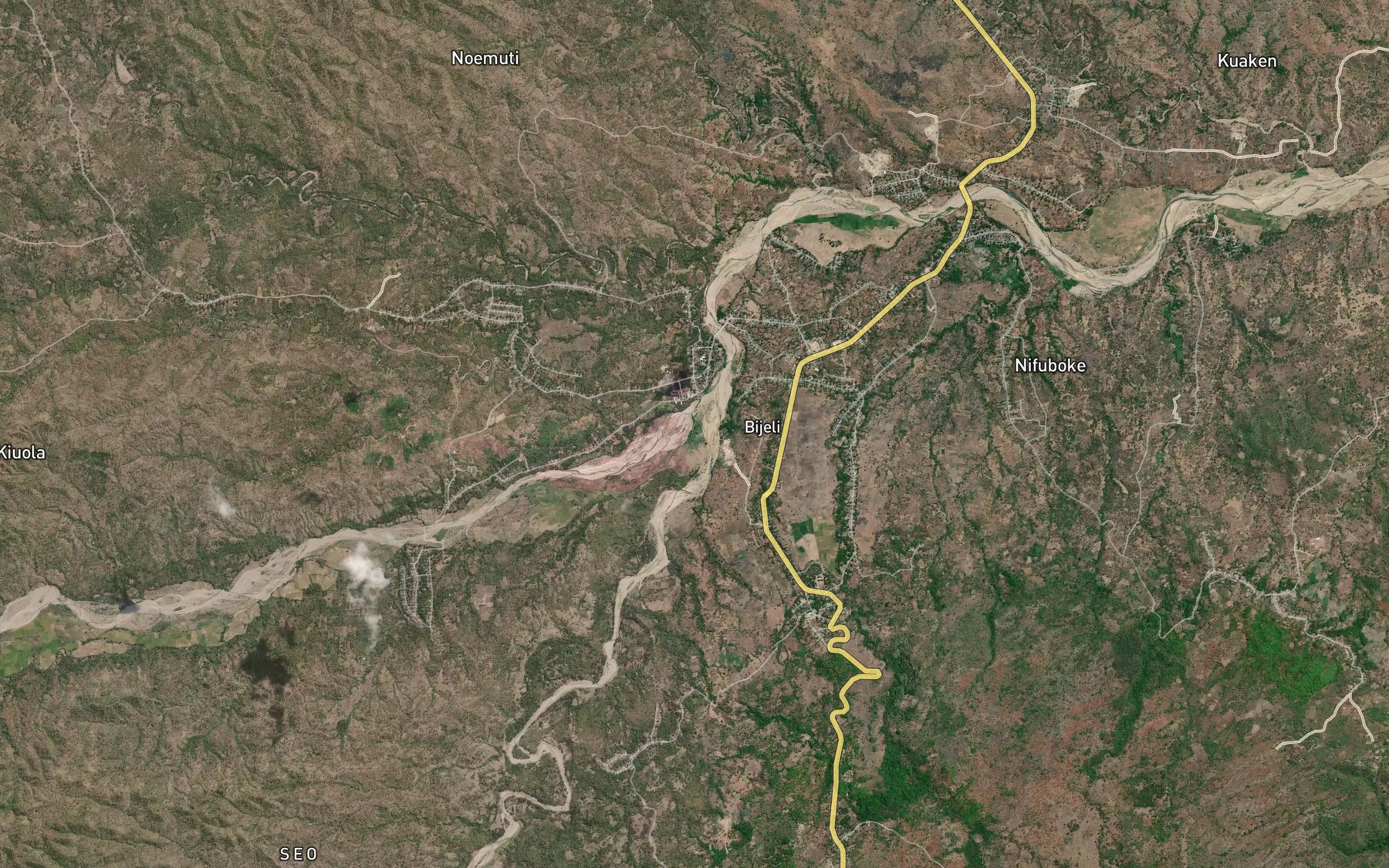 Satellite map of the Noe Baun