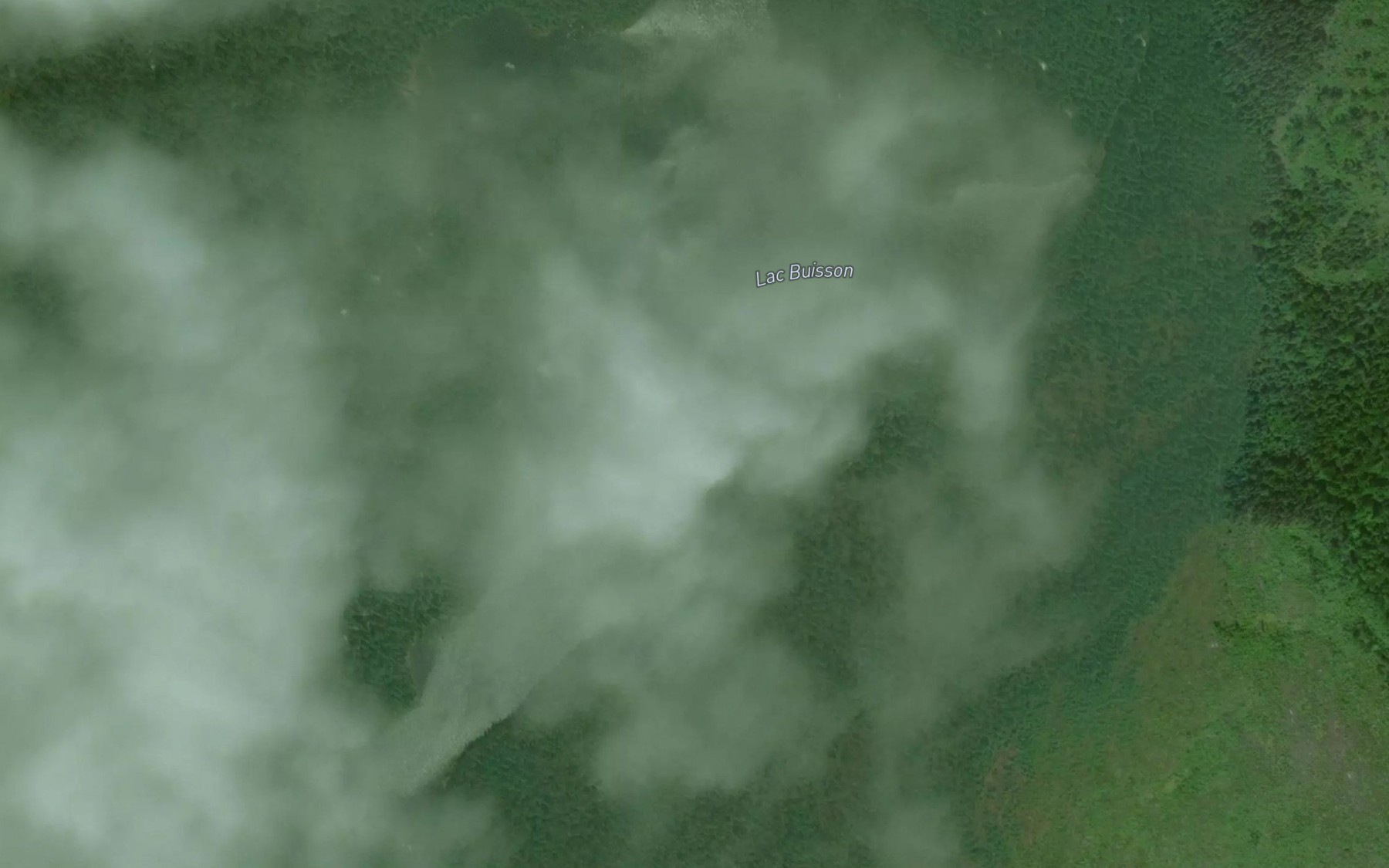 Satellite map of the Lac Buisson