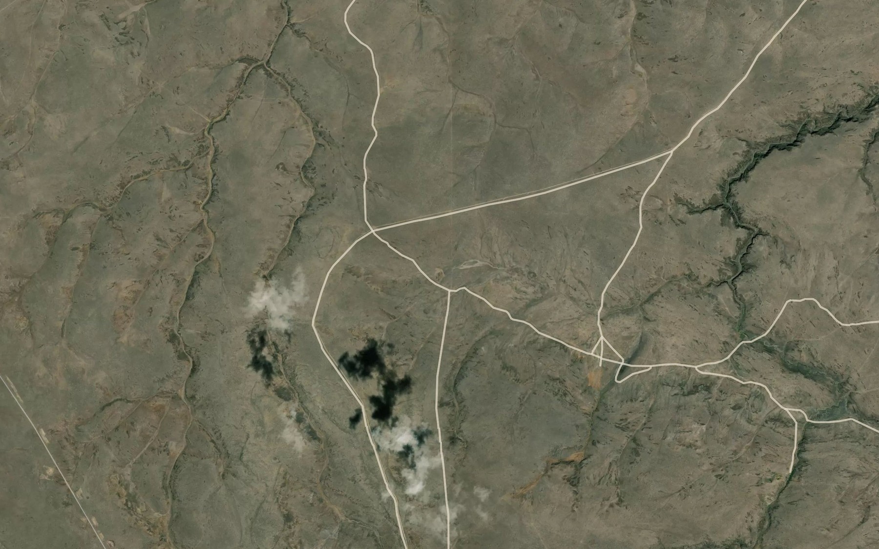 Satellite map of the Chipmunk Spring Reservoir