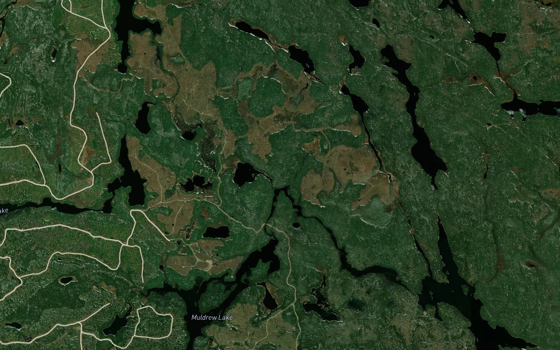 Satellite map of the Dublin Creek