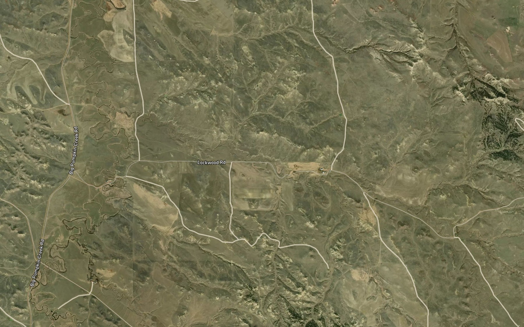 Satellite map of the Two Moons Creek