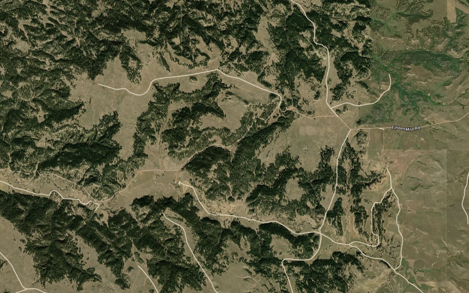 Satellite map of the Upper Fifteenmile Spring