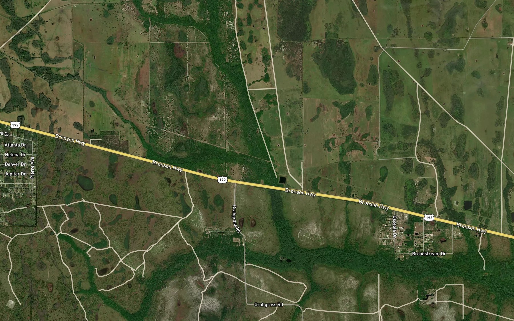 Satellite map of the Indian Branch
