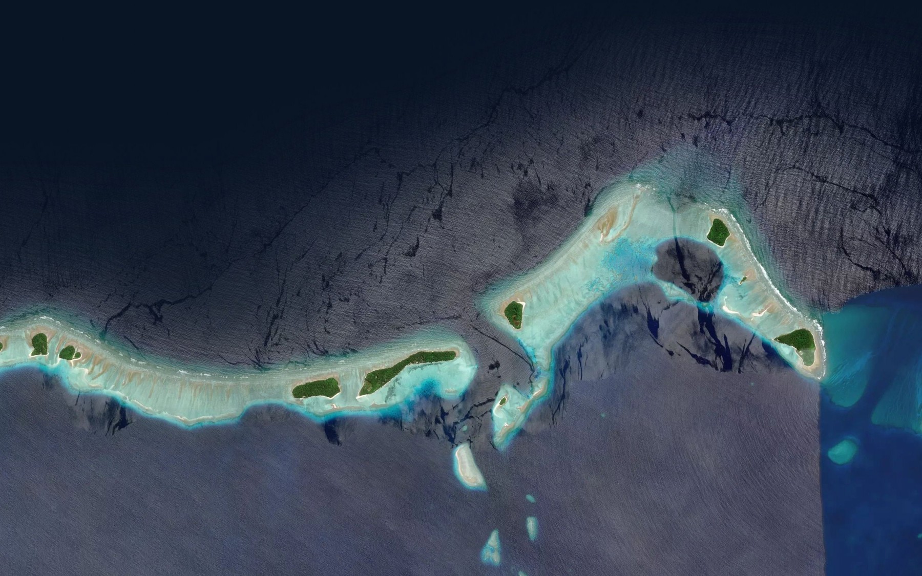 Satellite map of the Reiher Pass