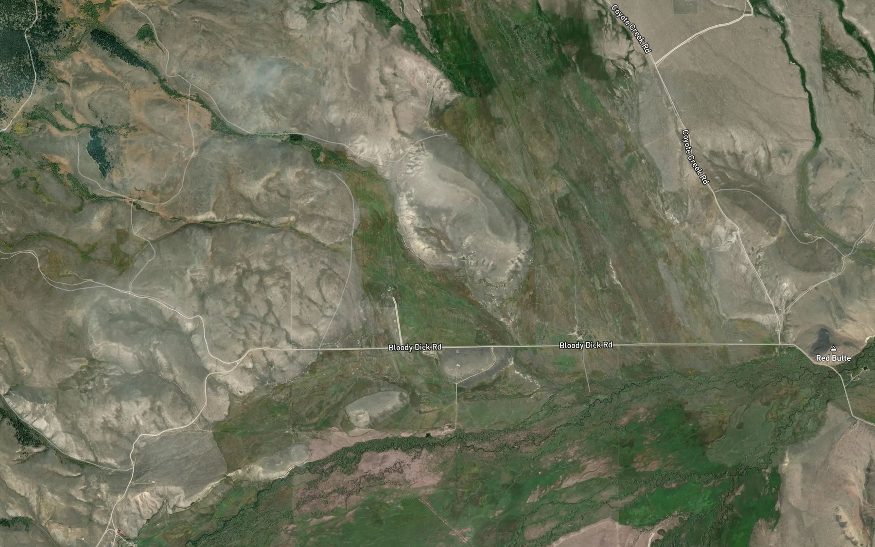 Satellite map of the Station Creek