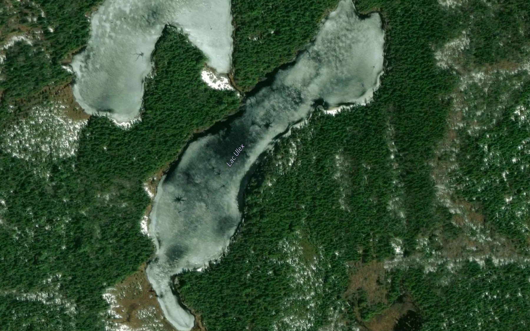 Satellite map of the Lac Ulex