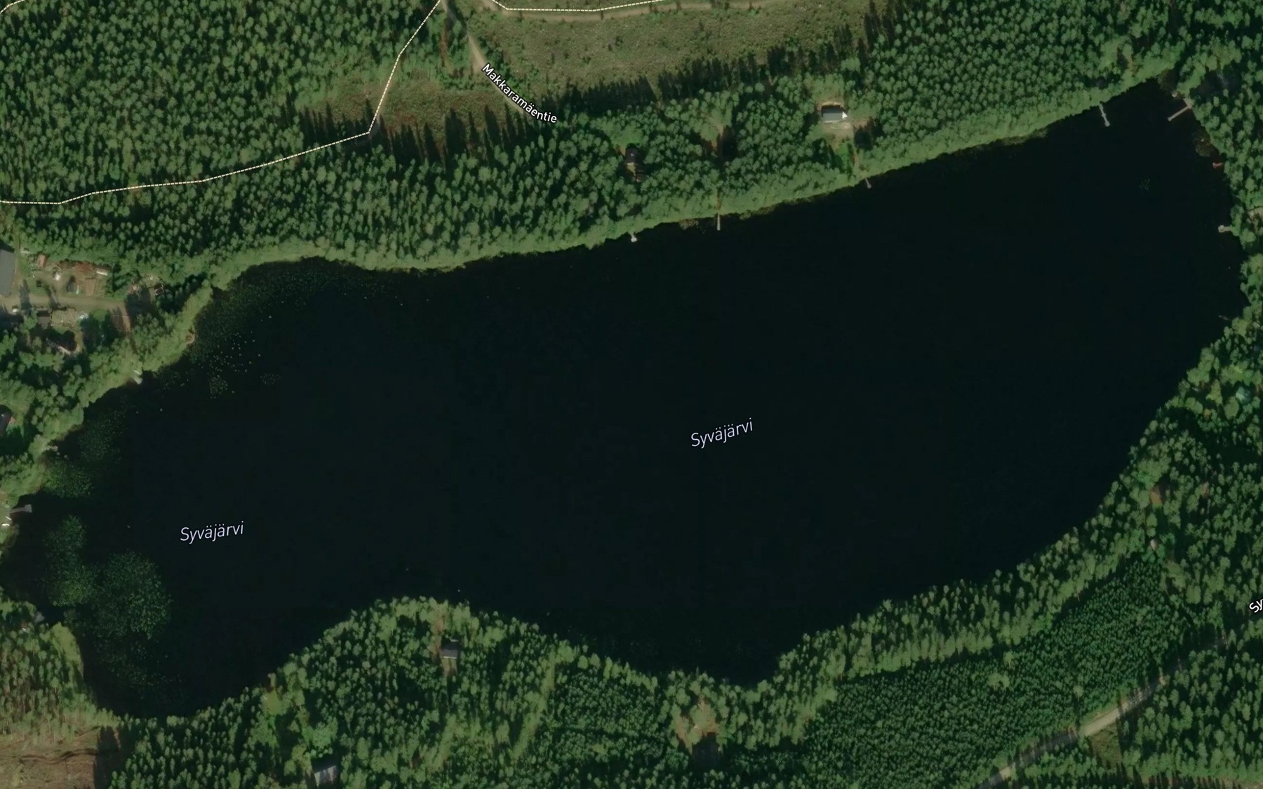 Satellite map of the Syvajarvi