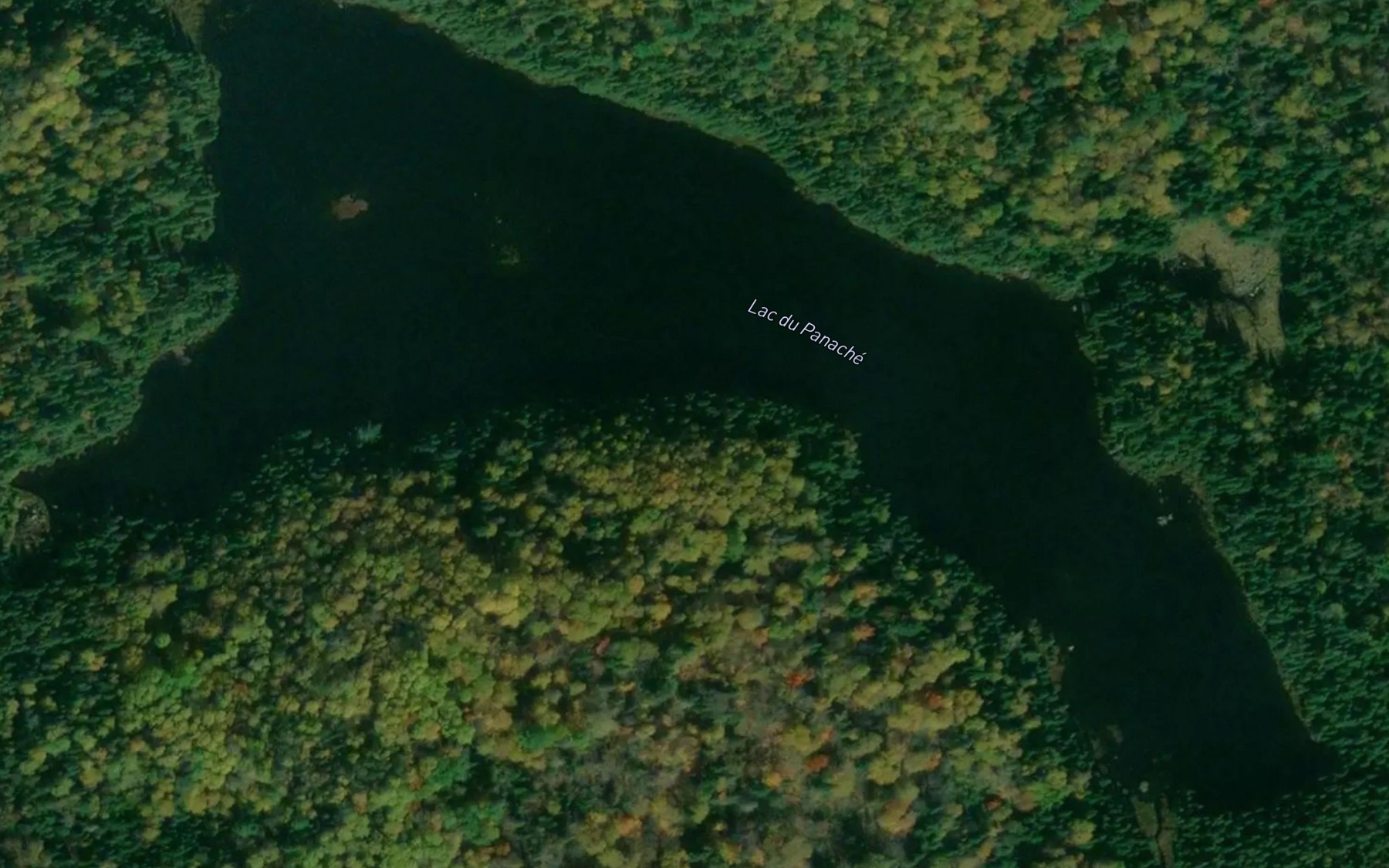 Satellite map of the Lac du Panache