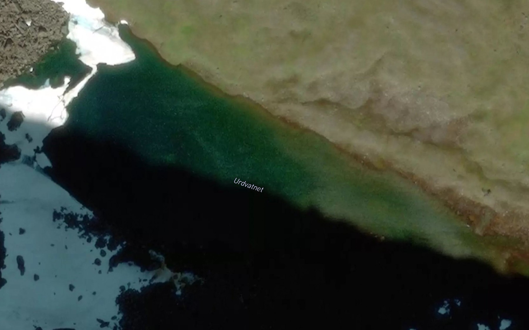 Satellite map of the Urdvatnet