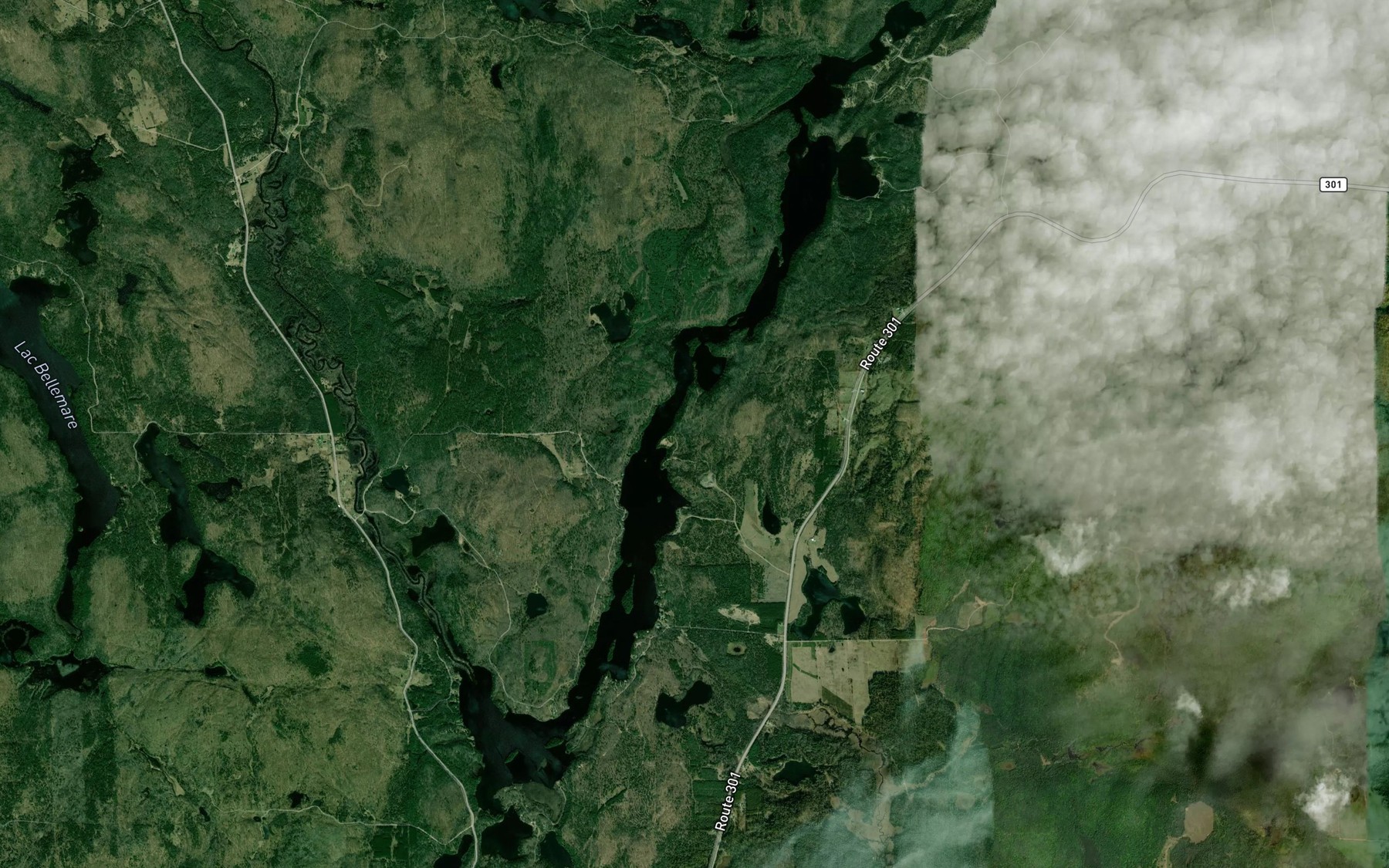 Satellite map of the Lac a la Loutre