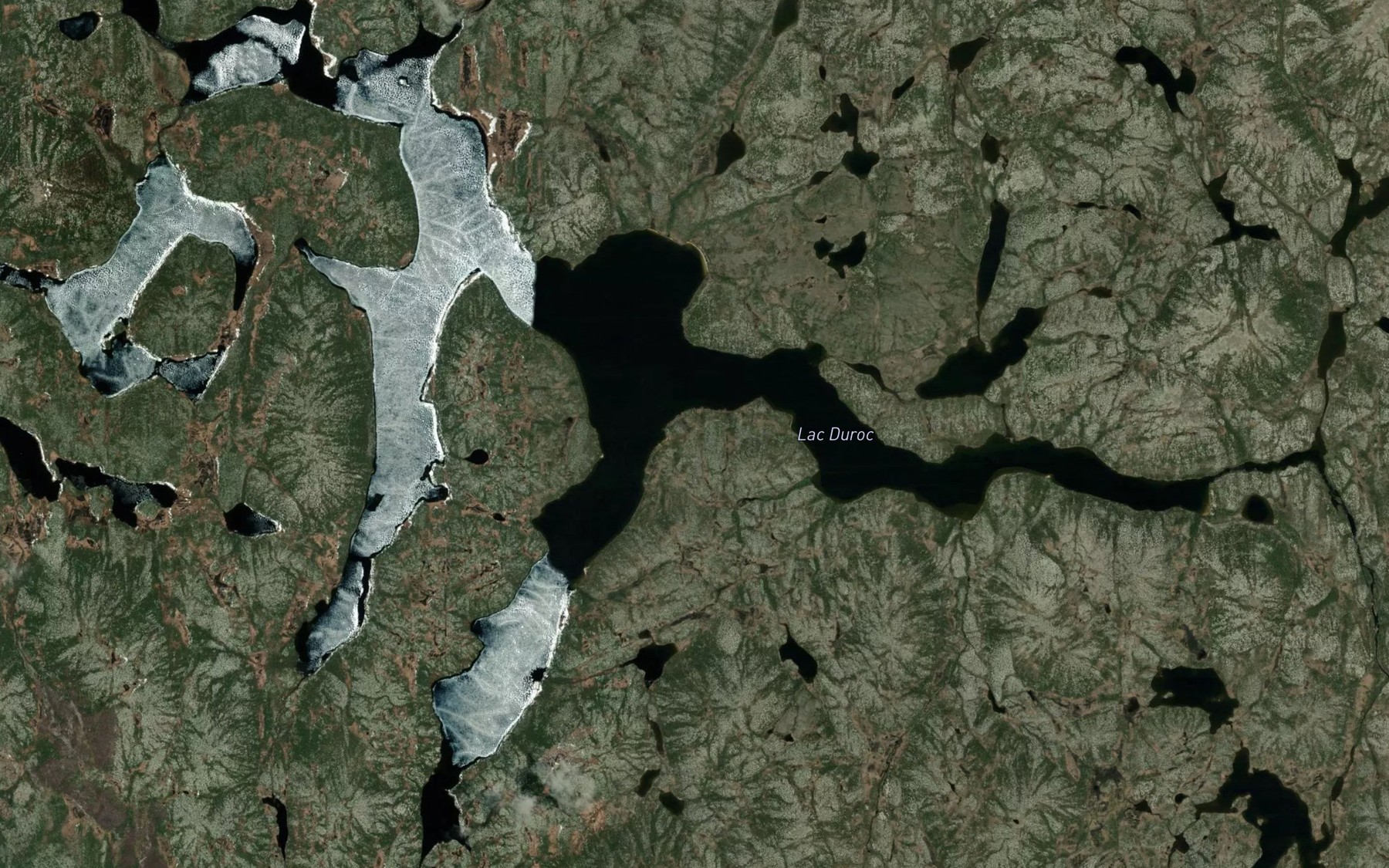 Satellite map of the Lac Duroc