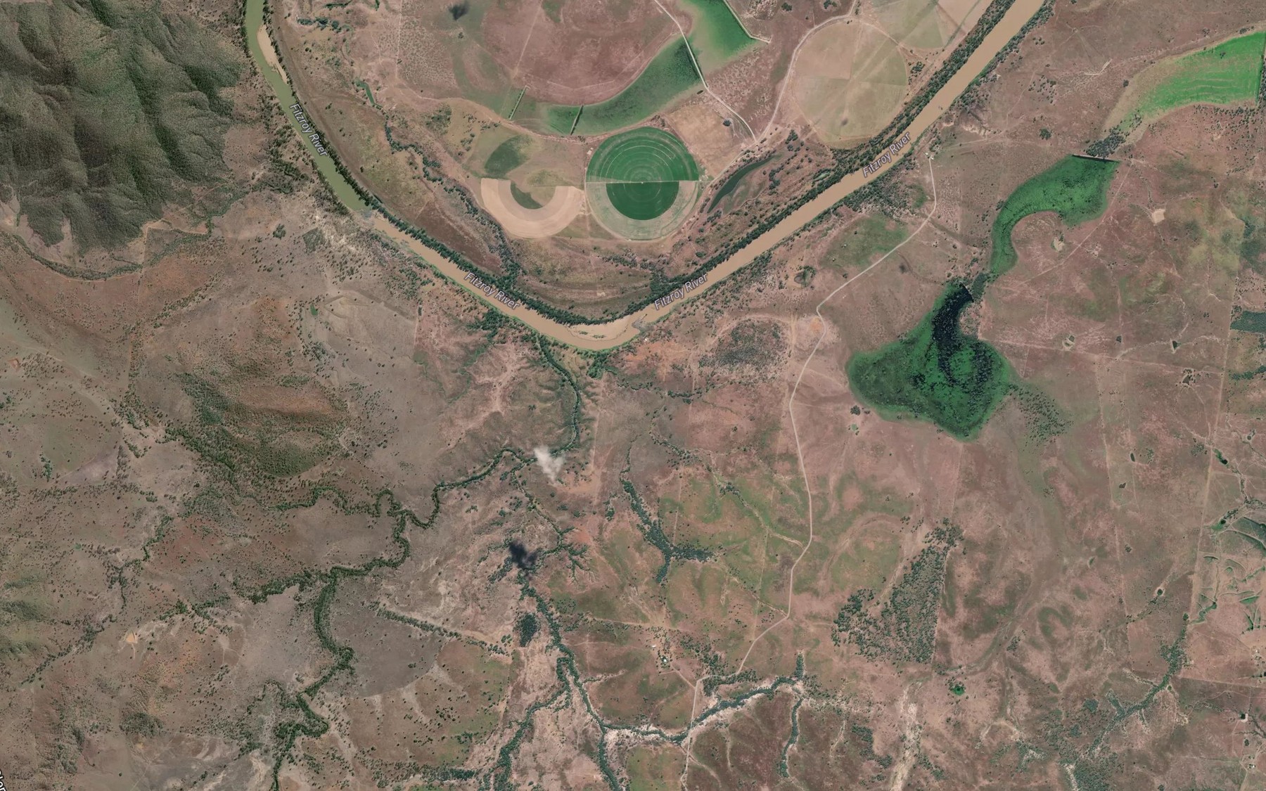 Satellite map of the Station Creek