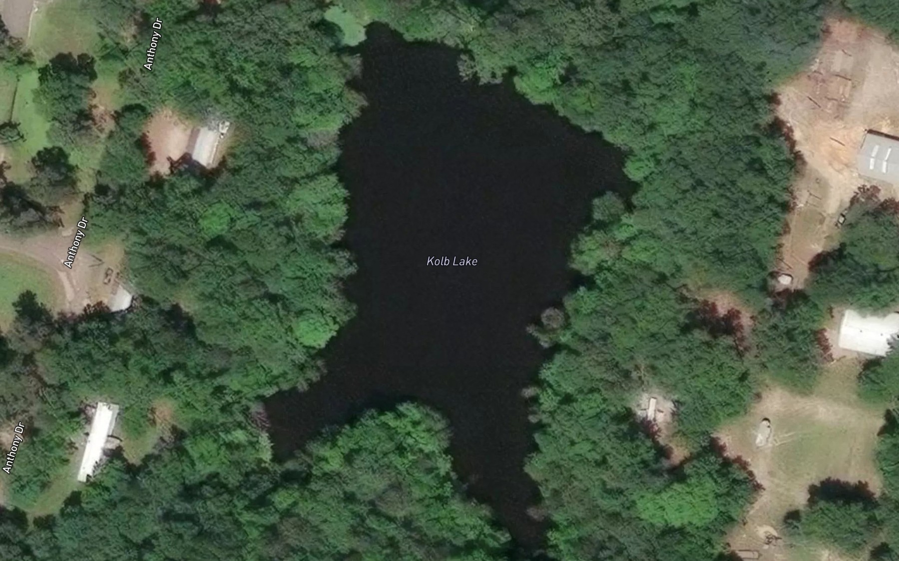 Satellite map of the Kolb Lake