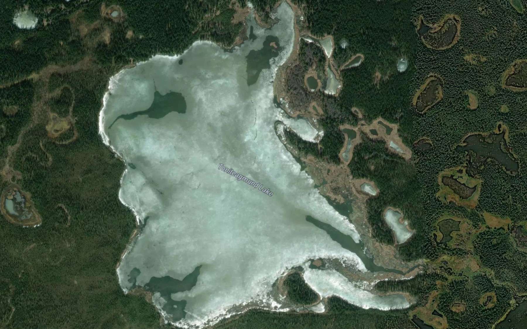 Satellite map of the Tonitleagmund Lake