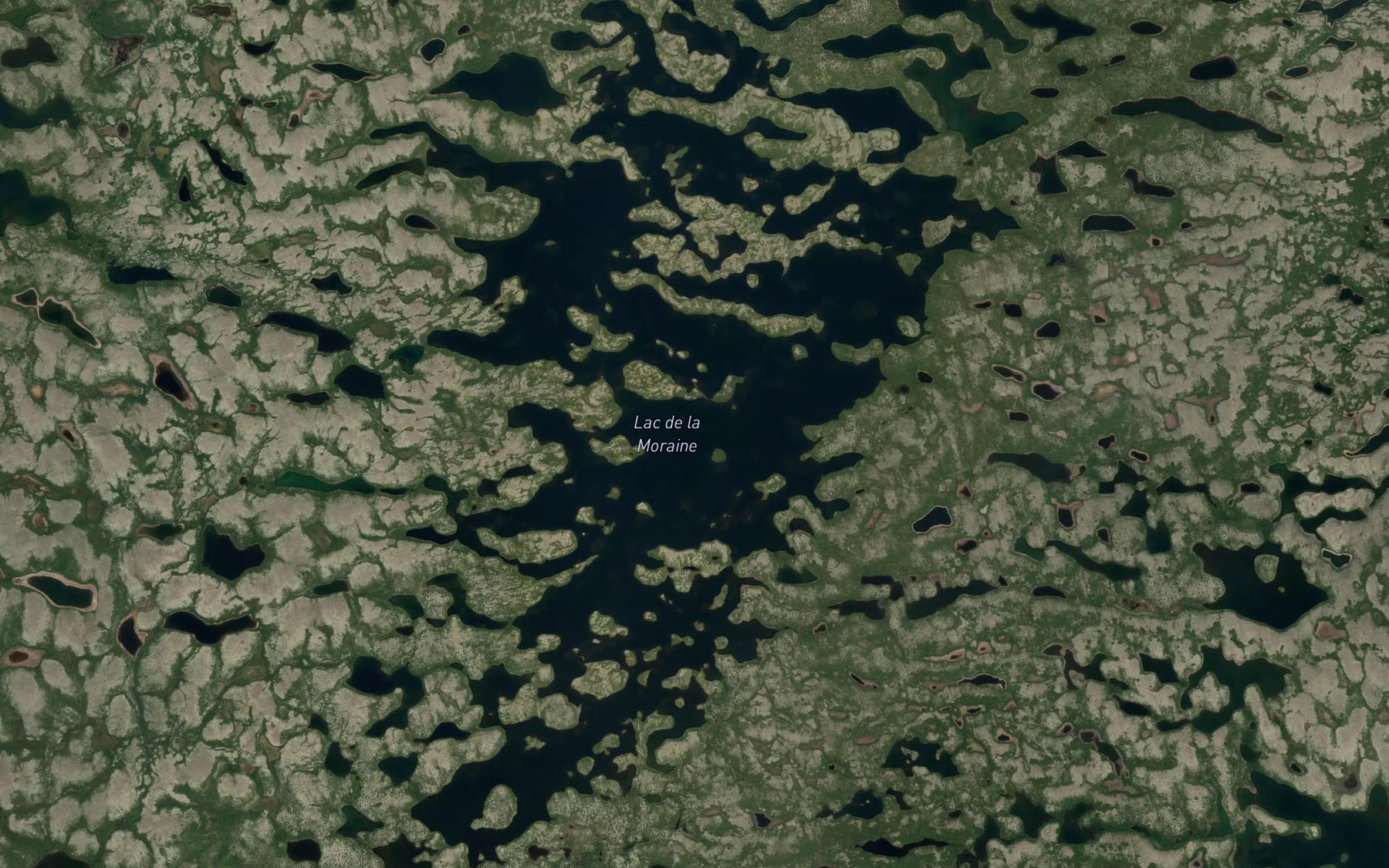 Satellite map of the Lac de la Moraine