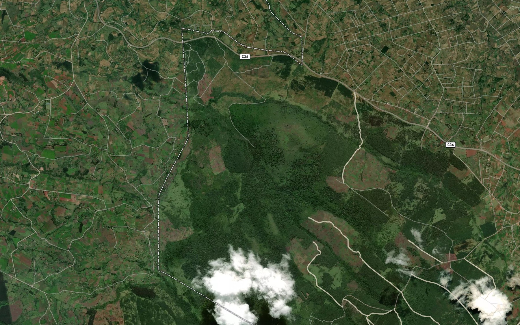 Satellite map of the Senghalo