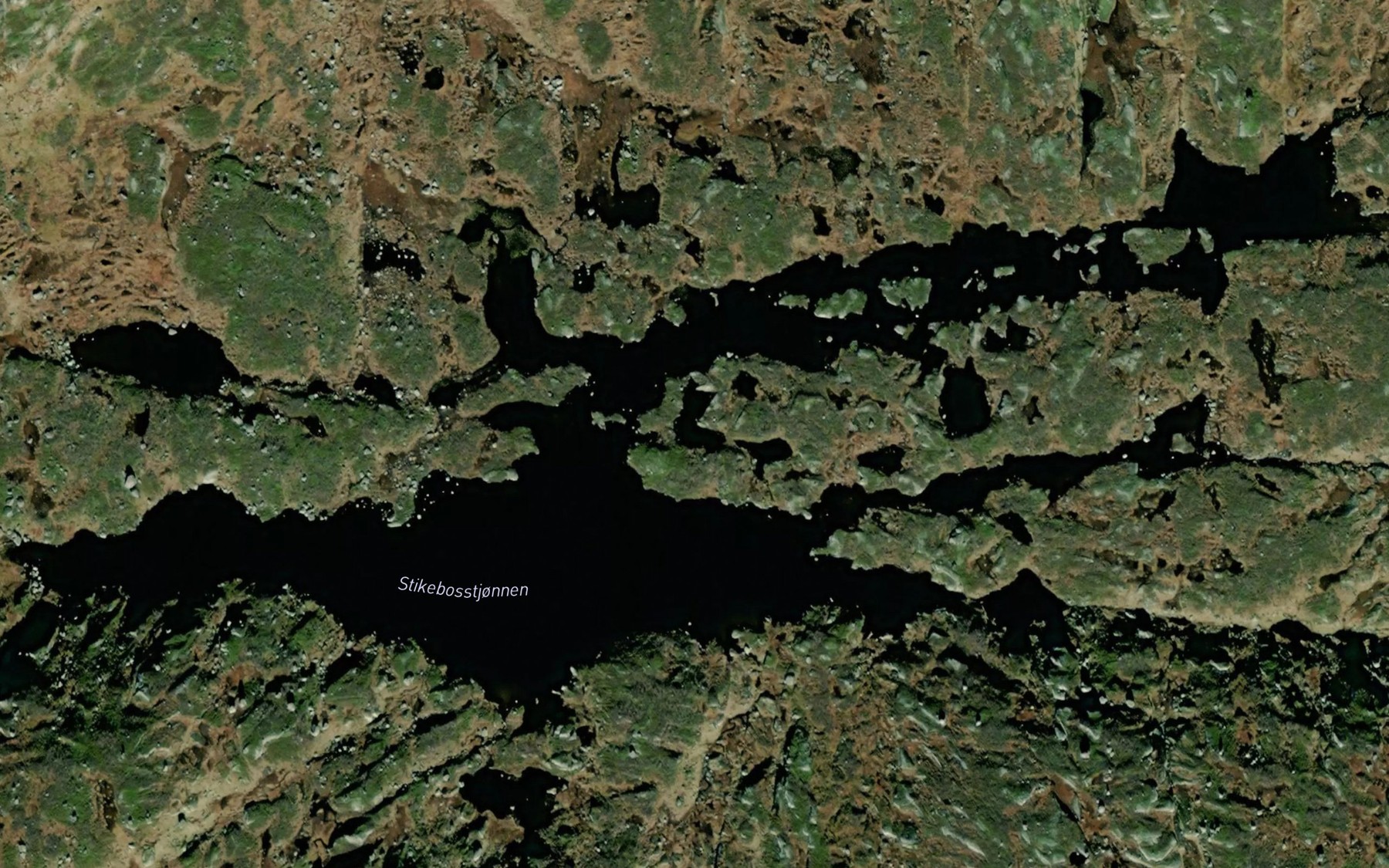 Satellite map of the Stikebosstjonnen