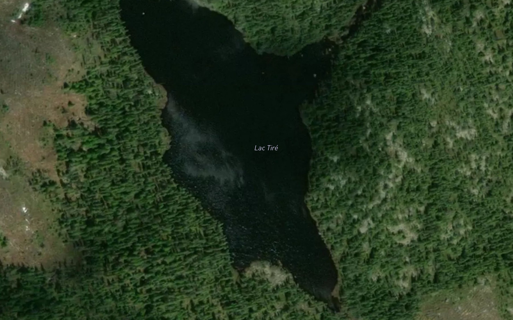 Satellite map of the Lac Tire