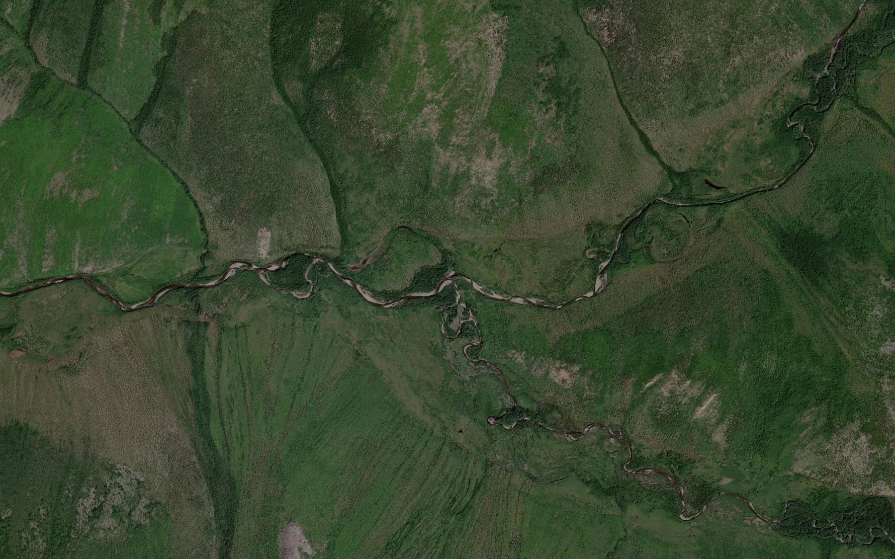 Satellite map of the Kur