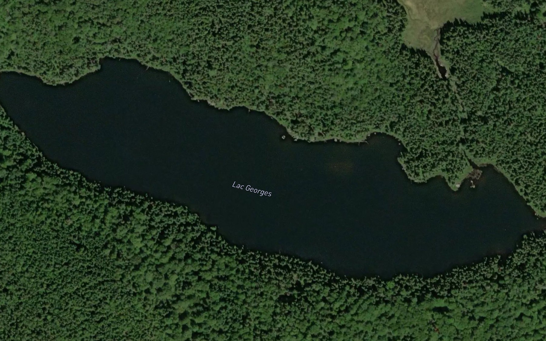 Satellite map of the Lac Georges