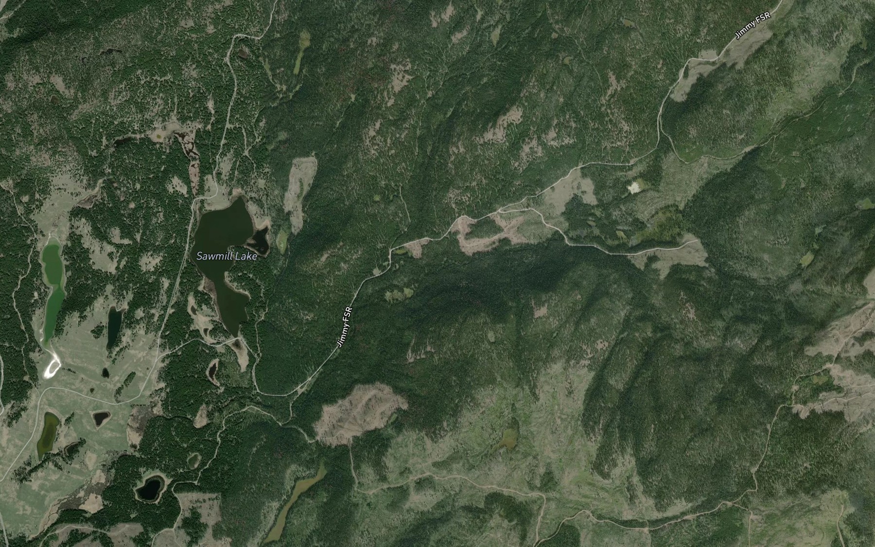 Satellite map of the Japan Creek