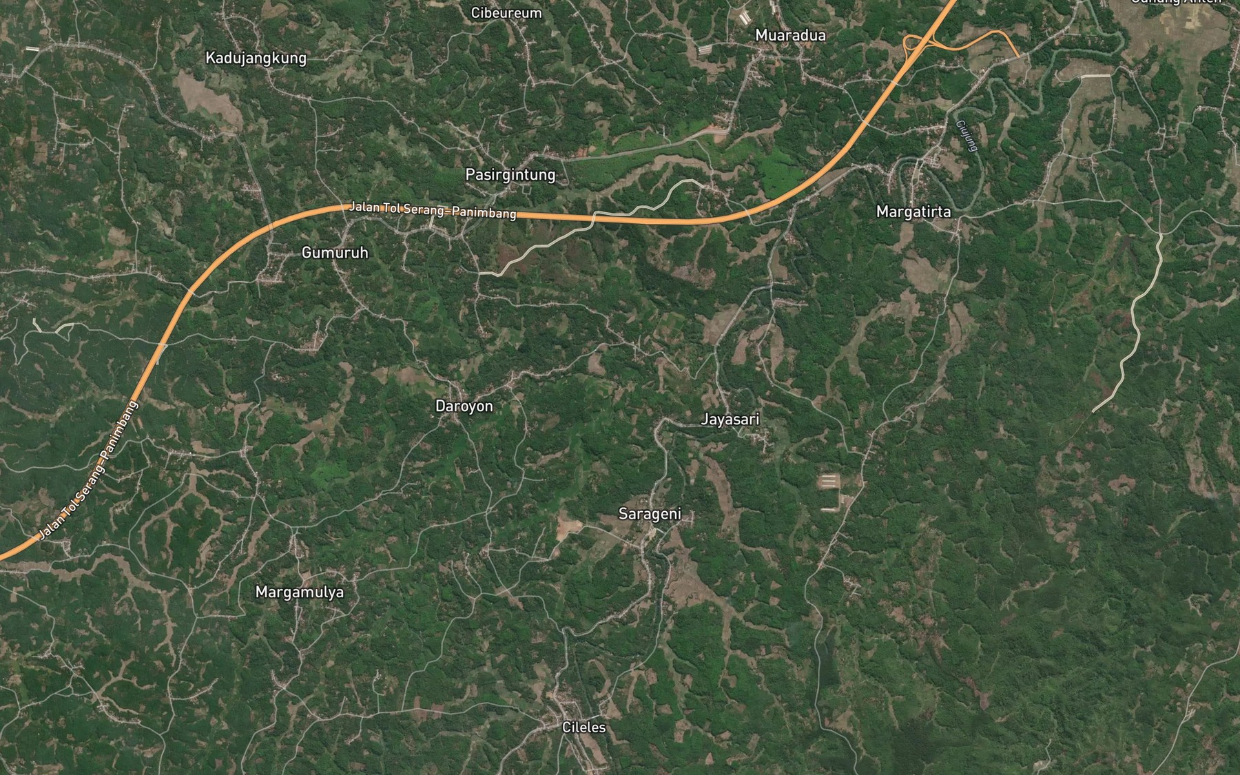 Satellite map of the Ci Sarila