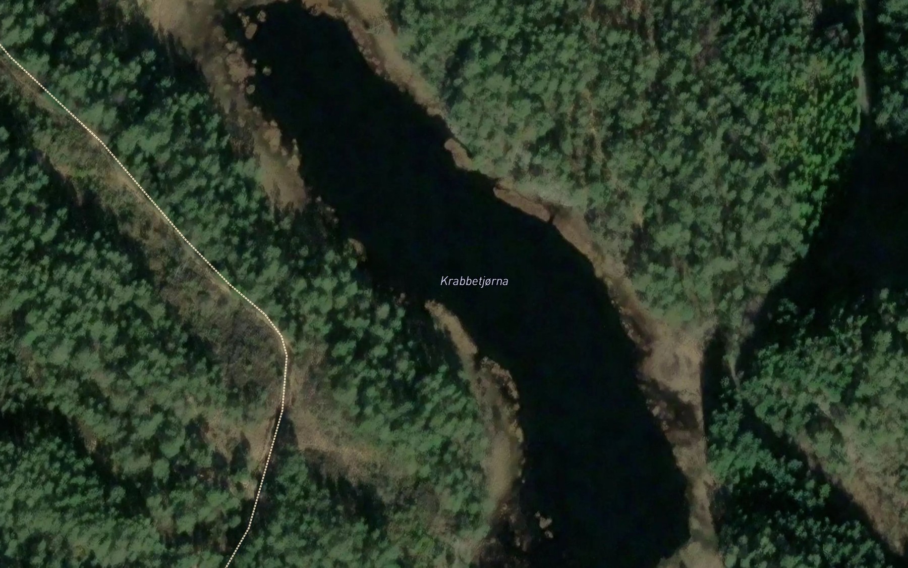 Satellite map of the Krabbetjorn