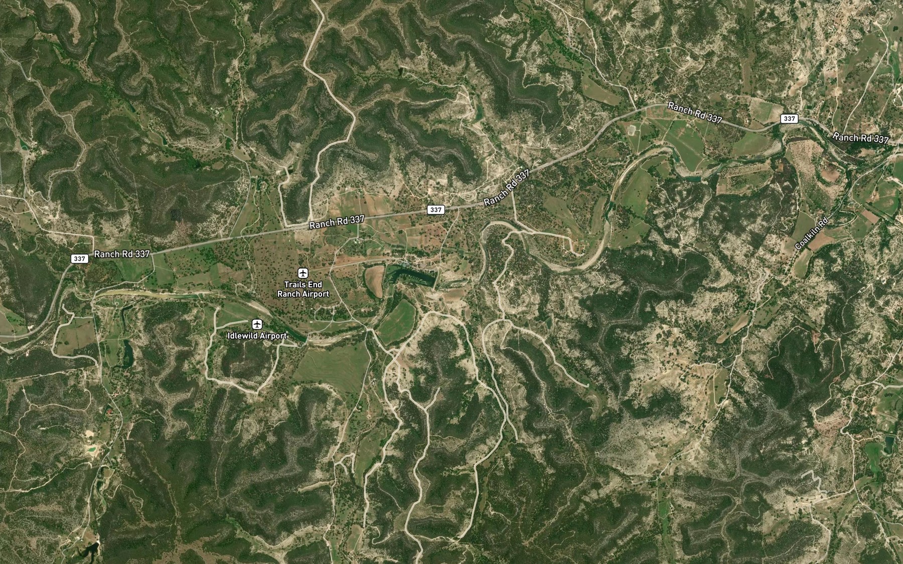 Satellite map of the Garrison Lake