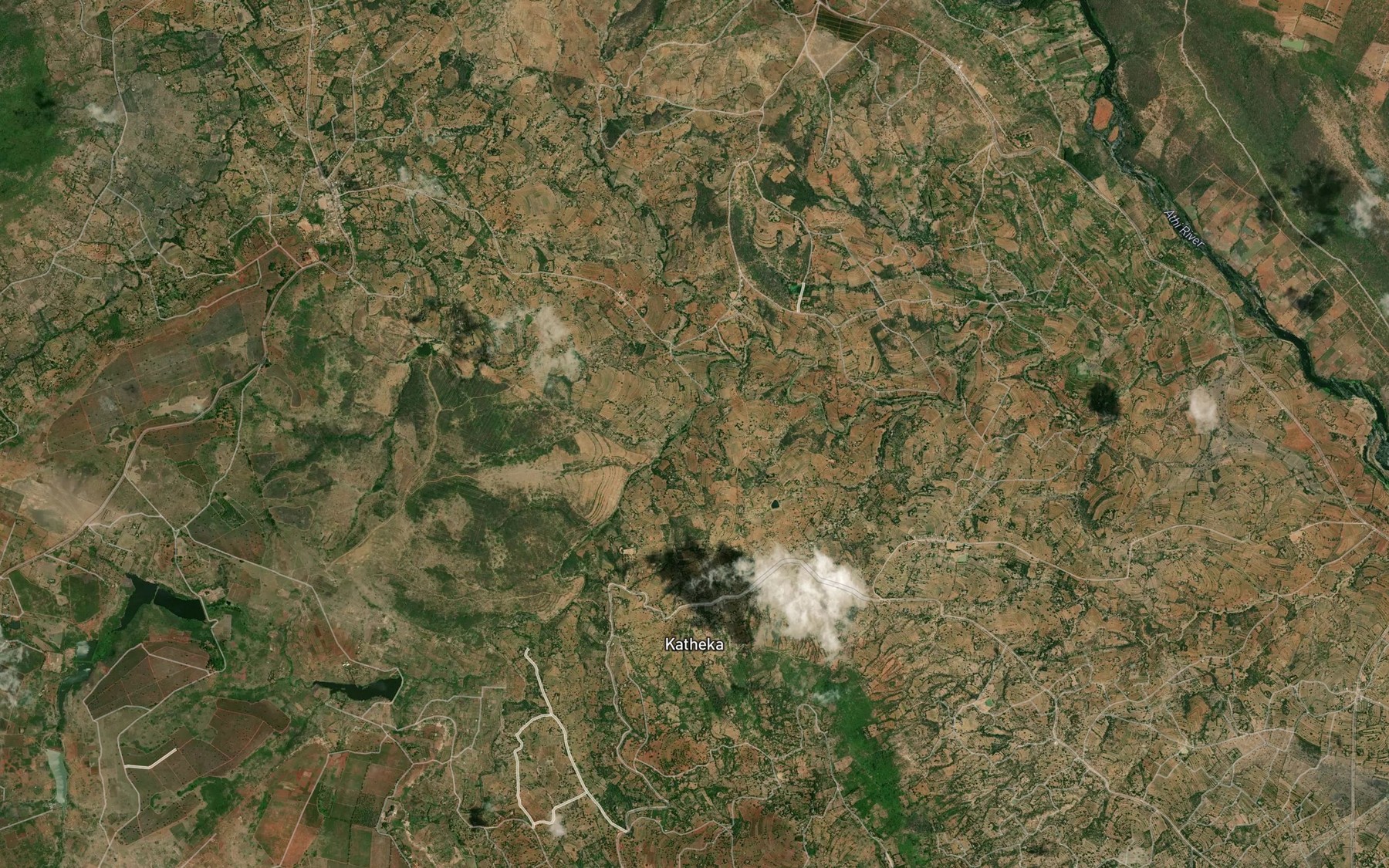 Satellite map of the Enchanted Lake