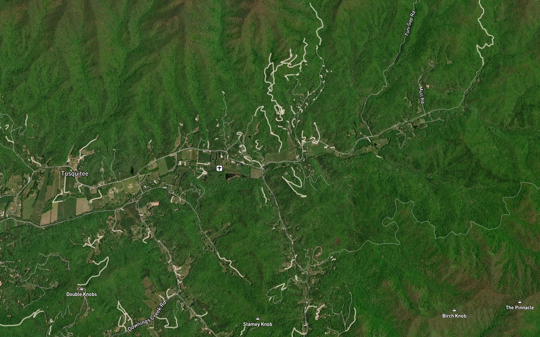 Satellite map of the Matlock Creek