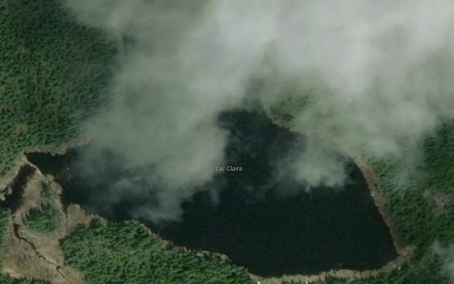 Satellite map of the Lac Claira