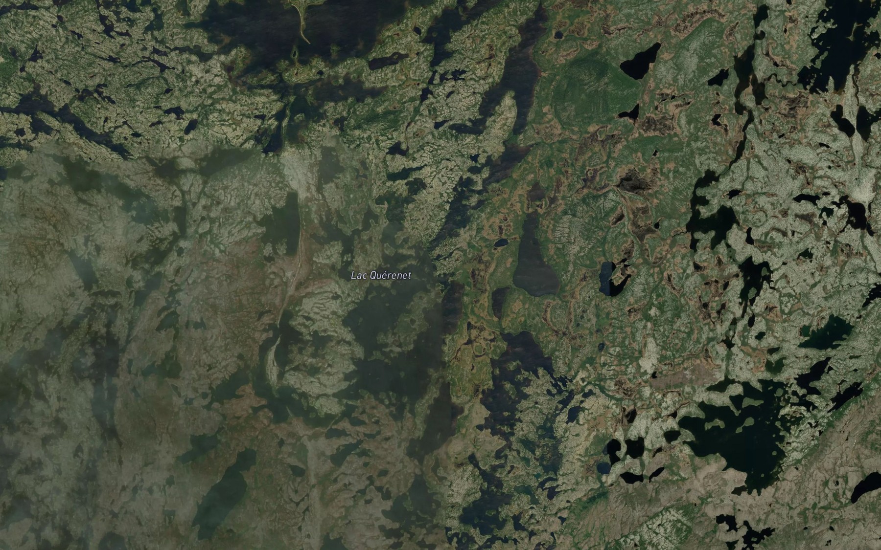 Satellite map of the Lac Querenet