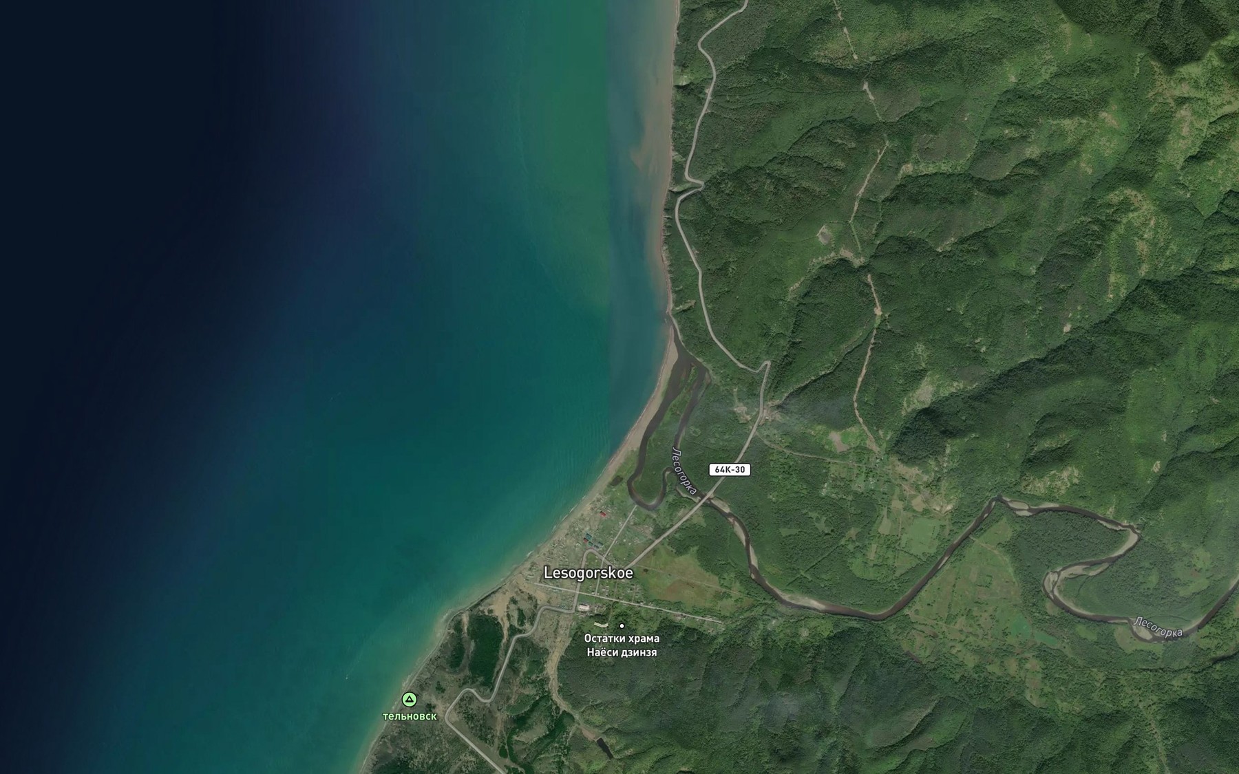 Satellite map of the Reyd Lesogorsk