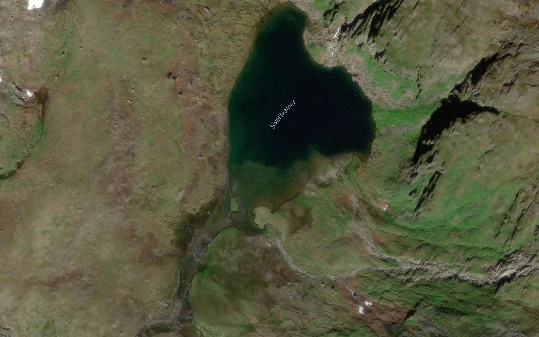 Satellite map of the Sivertvatnet