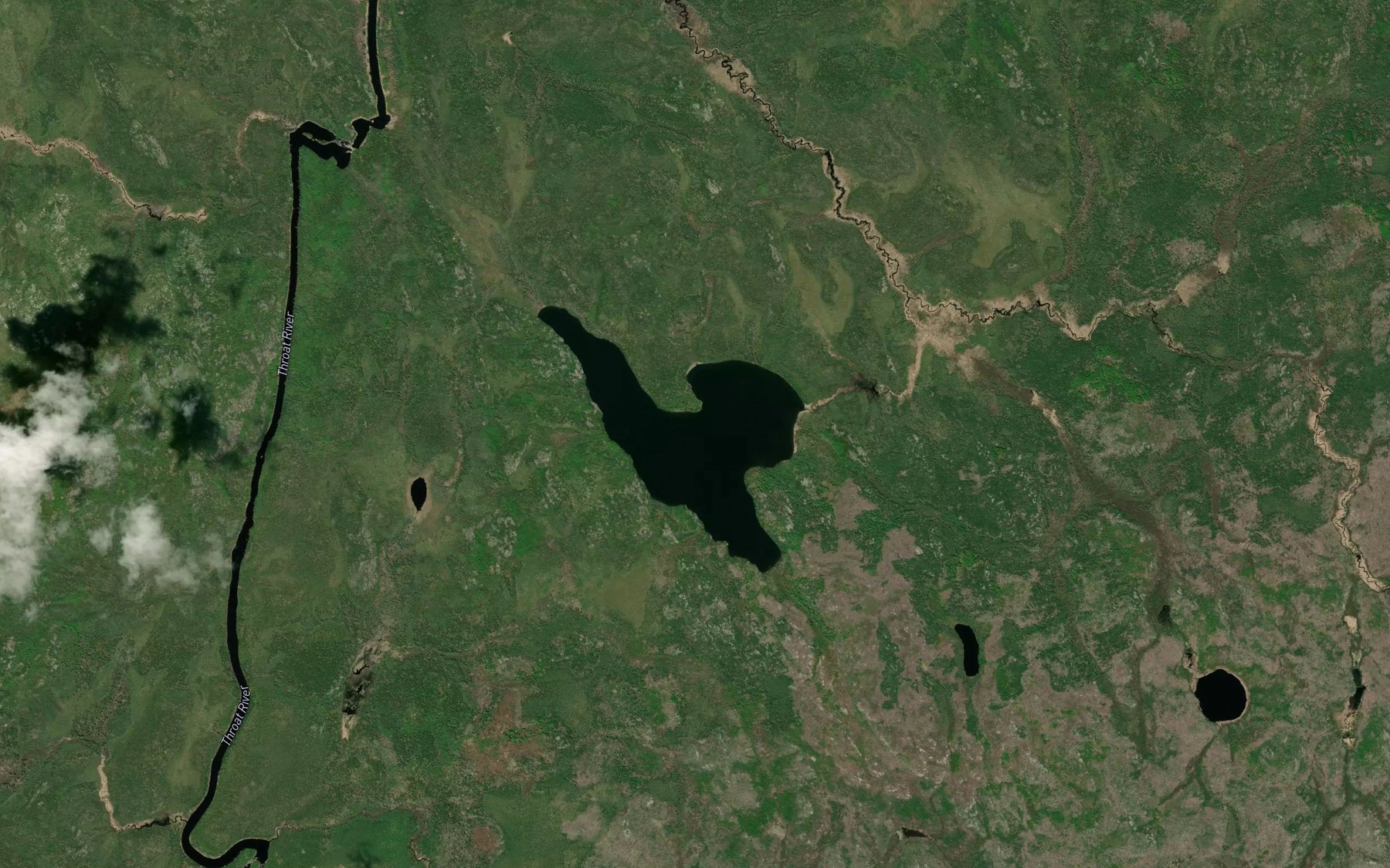 Satellite map of the Taillon Lake