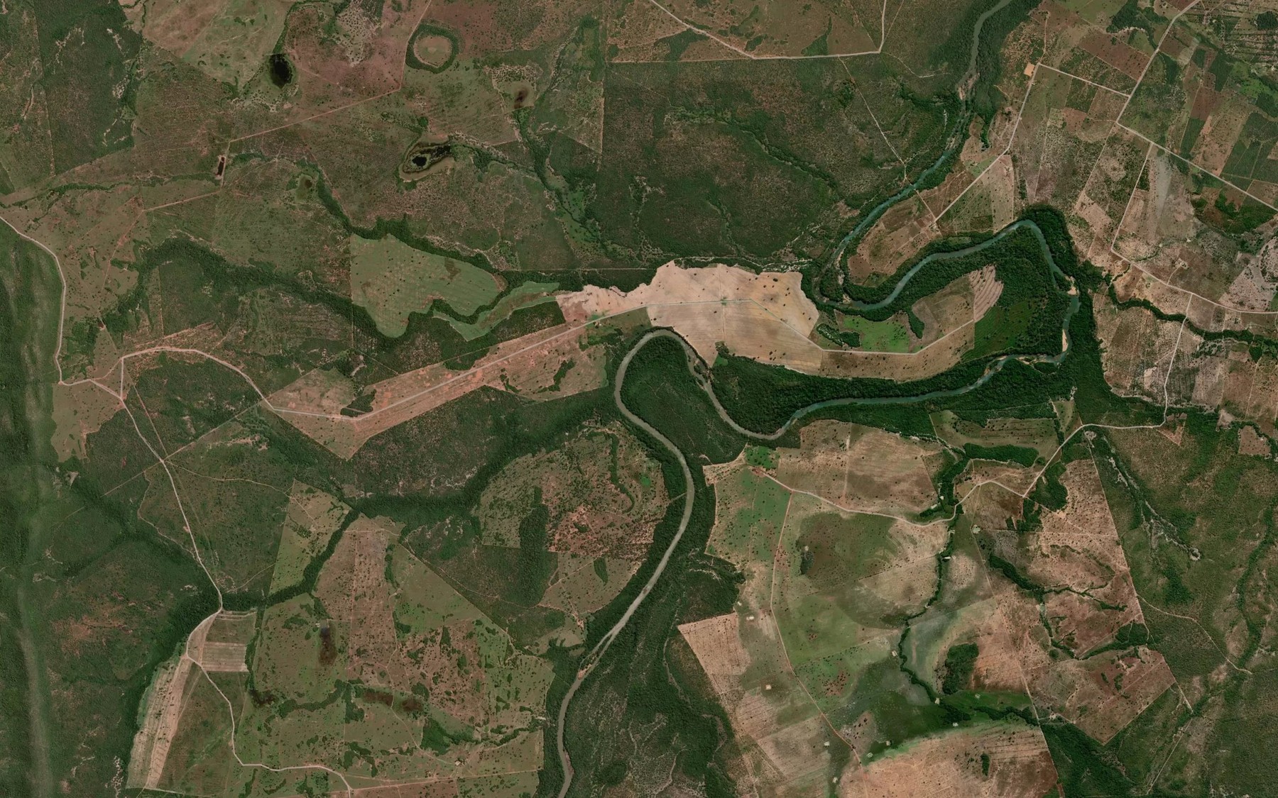Satellite map of the Corrego Lambari