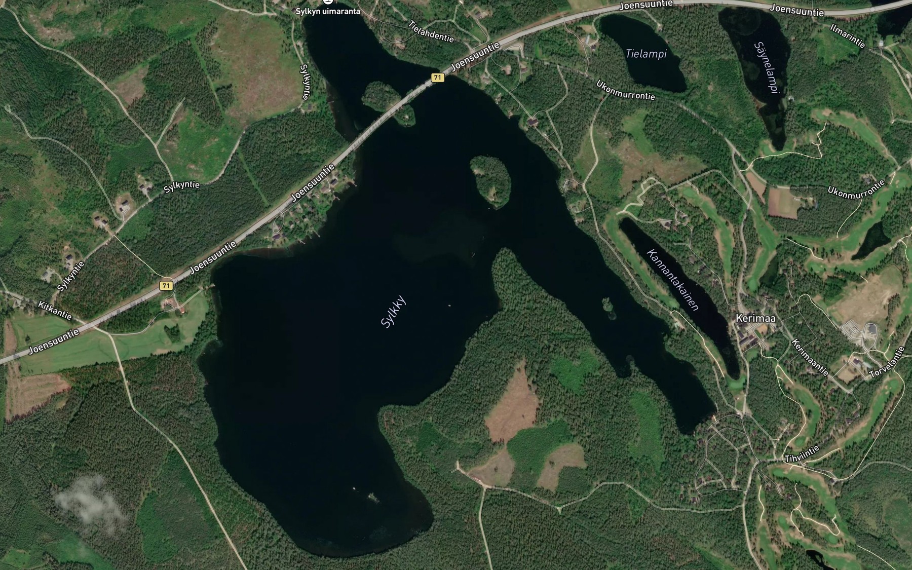 Satellite map of the Sylkky