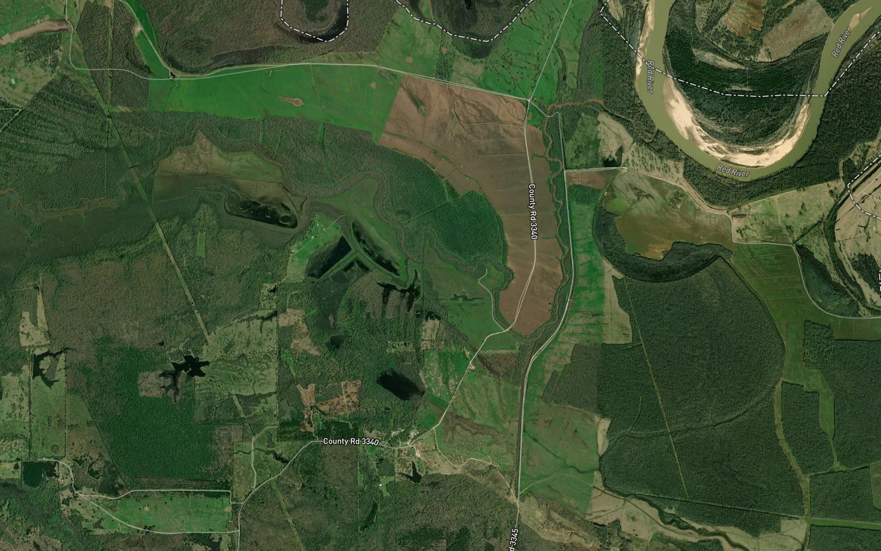 Satellite map of the Pecan Springs