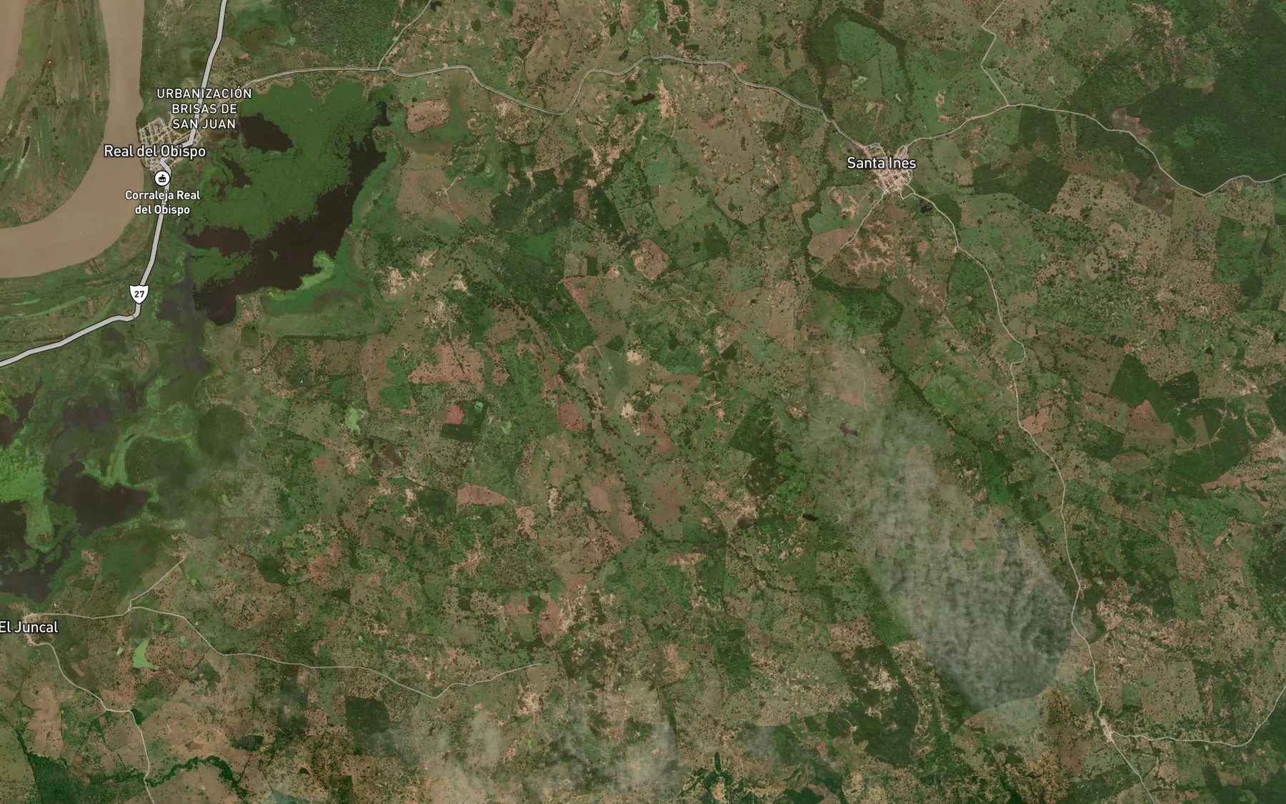 Satellite map of the Arroyo Gallito