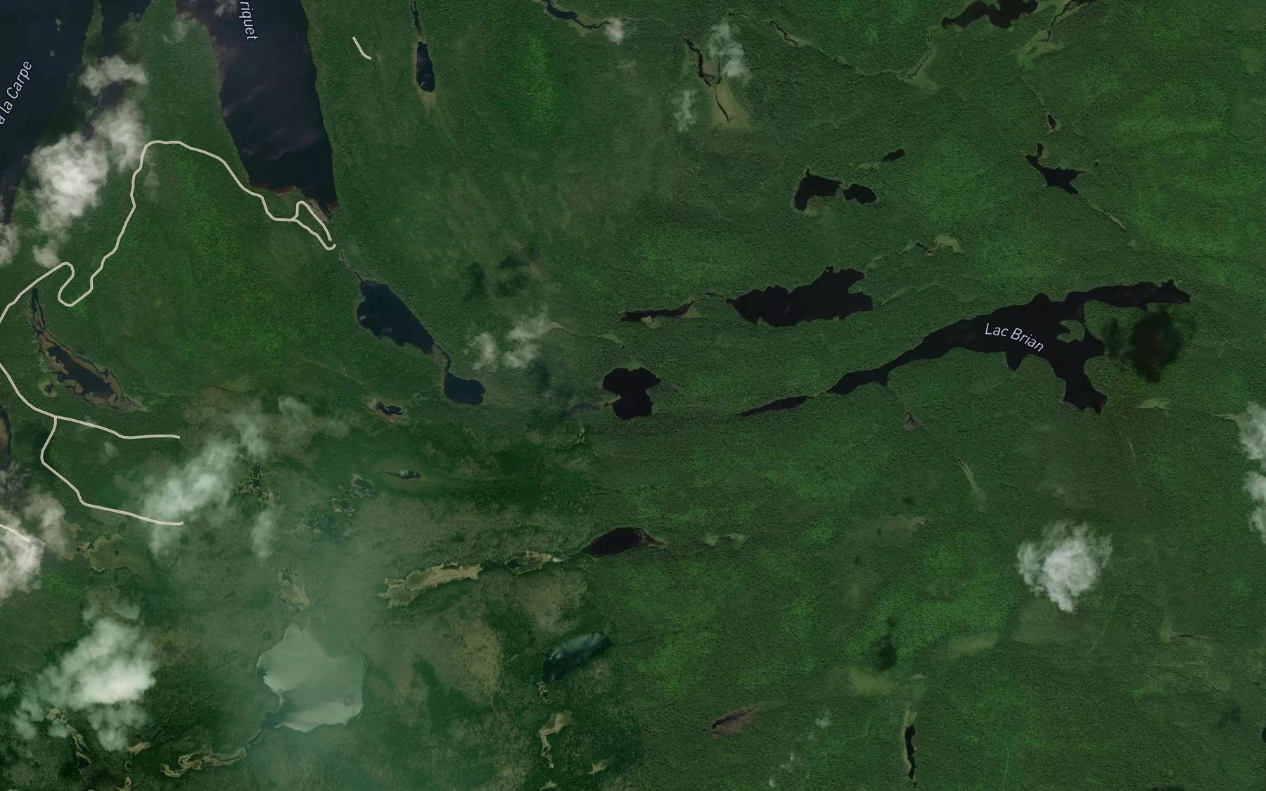 Satellite map of the Lac Gerald