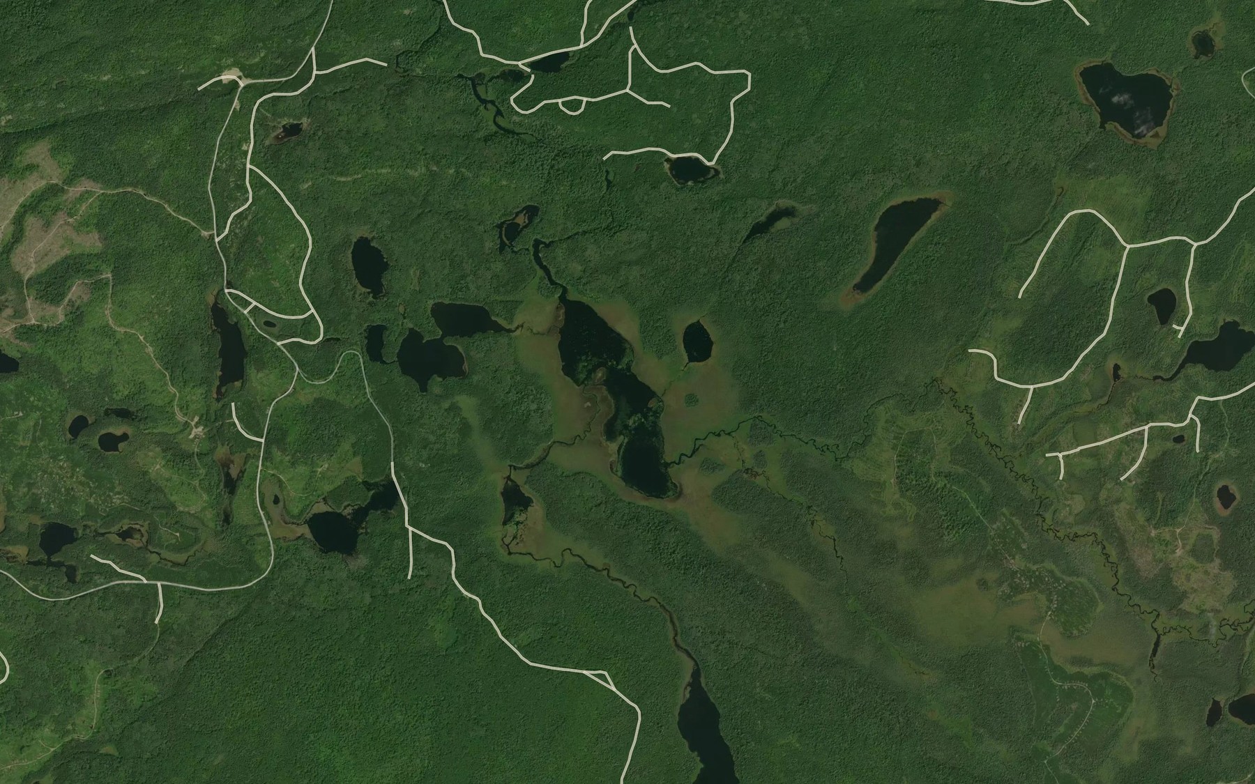 Satellite map of the Verse Creek