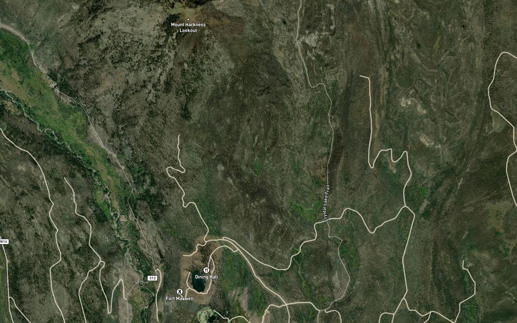 Satellite map of the Benner Spring