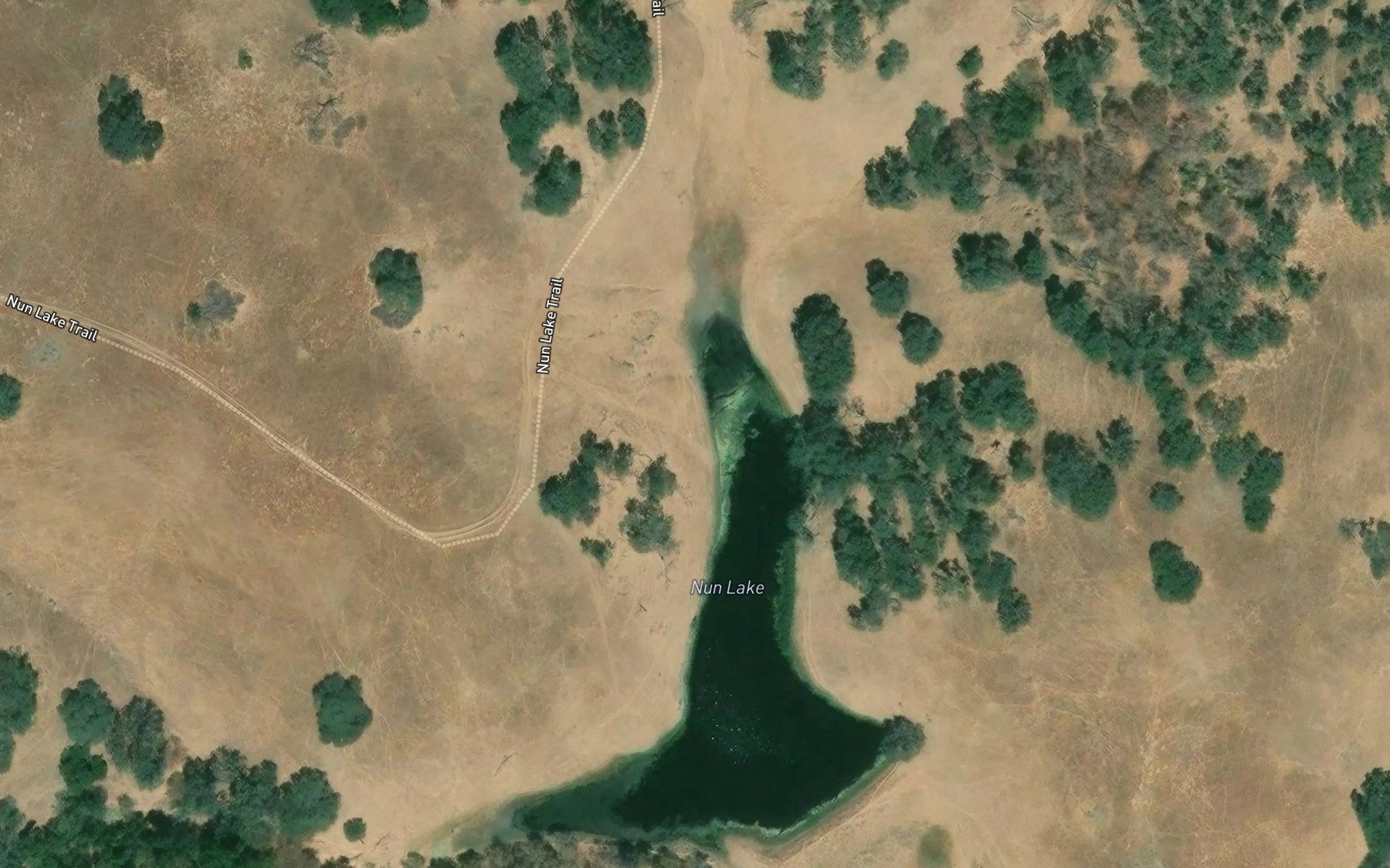 Satellite map of the Nun Lake