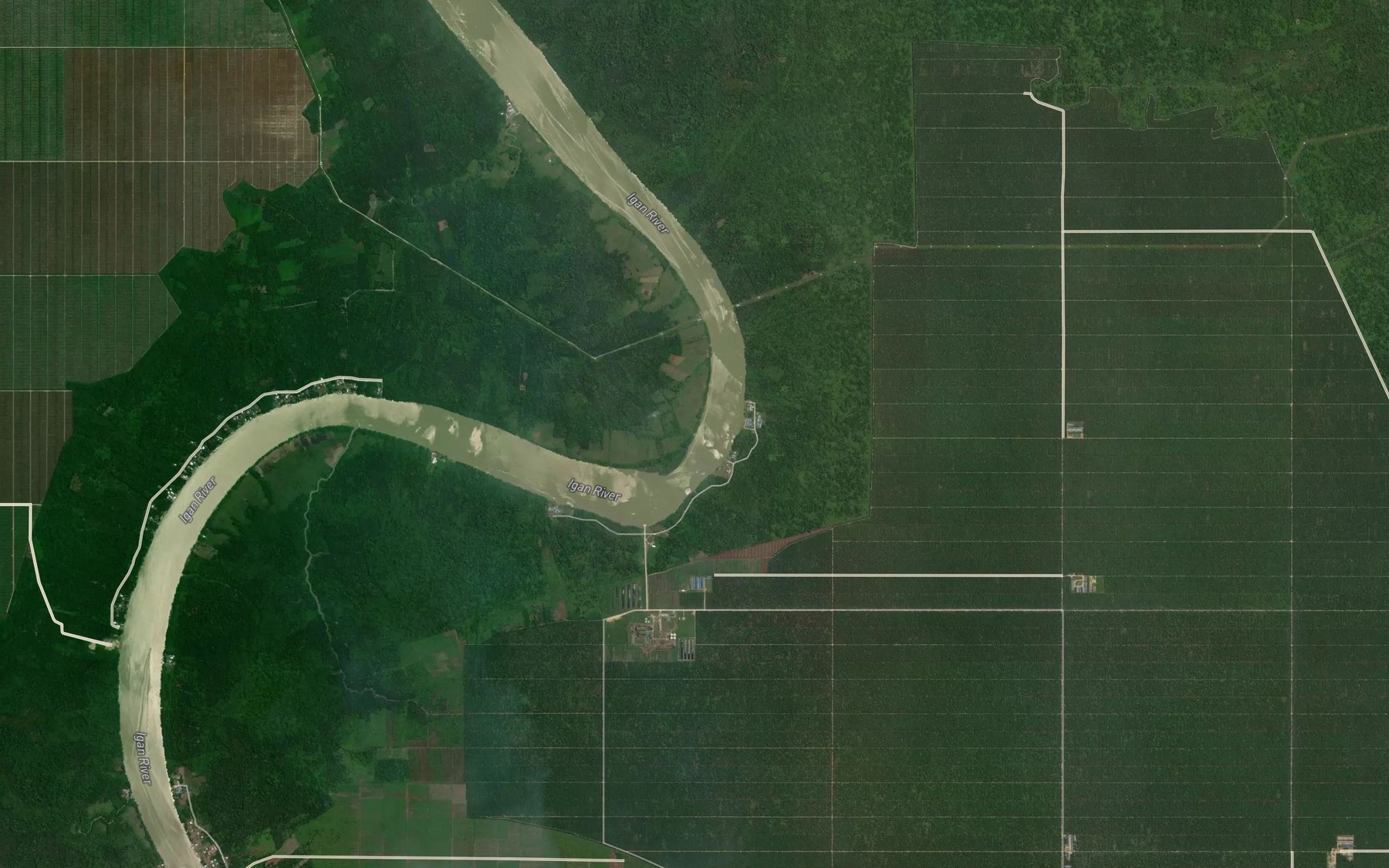Satellite map of the Sungai Bakong