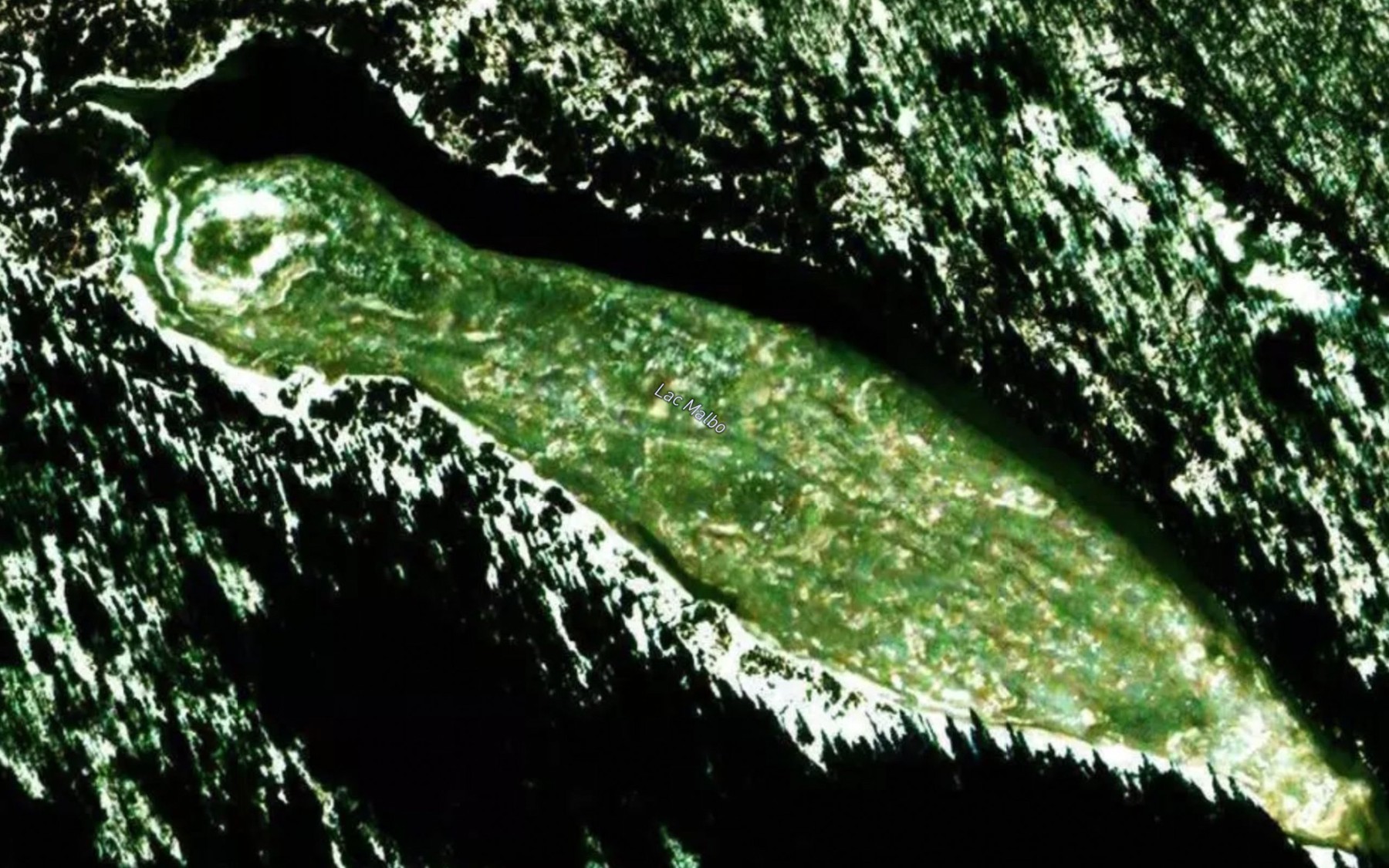 Satellite map of the Lac Malbo