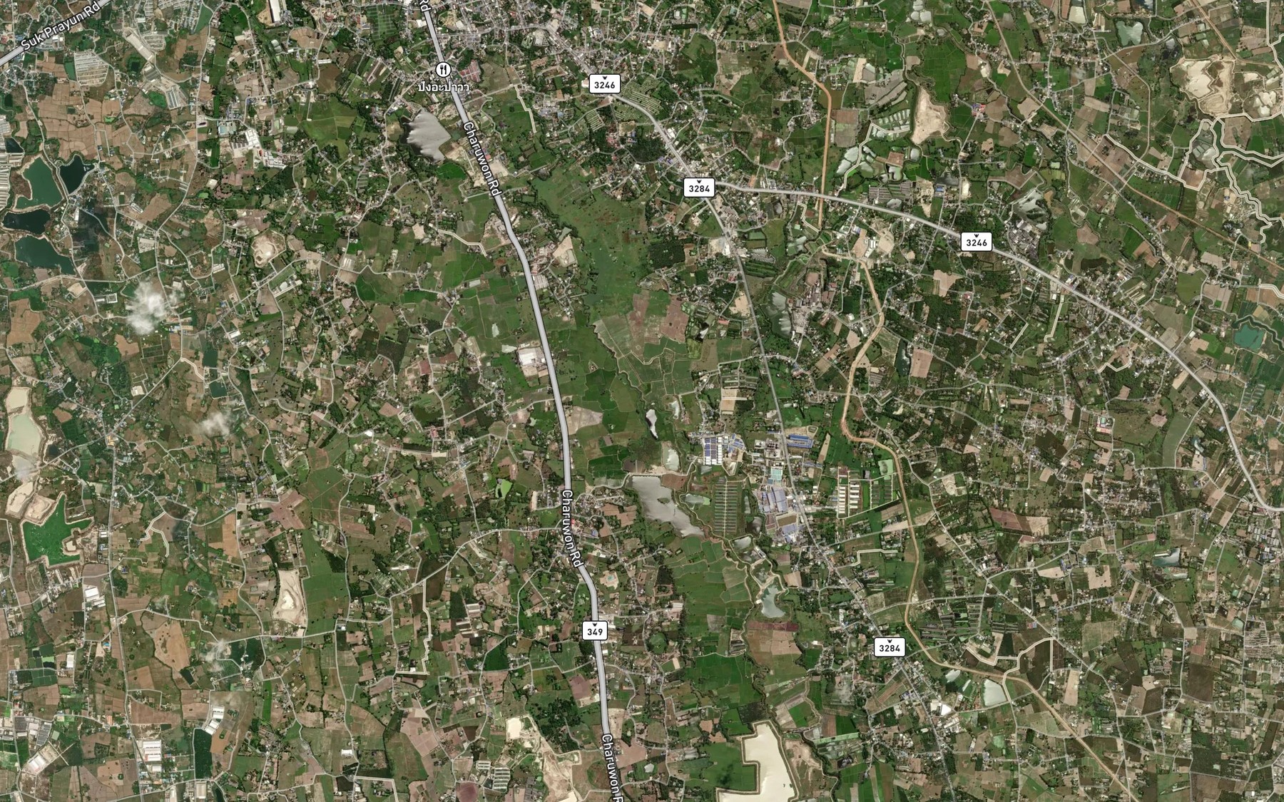 Satellite map of the Khlong Nong Suang