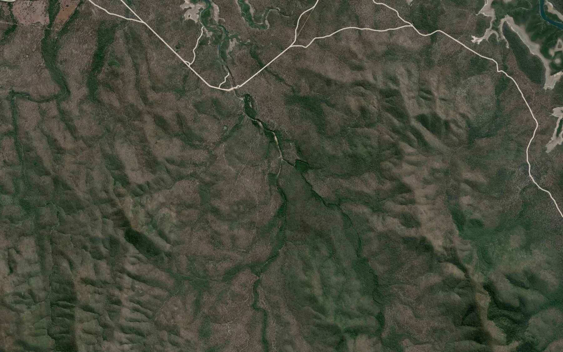 Satellite map of the Worthington Creek